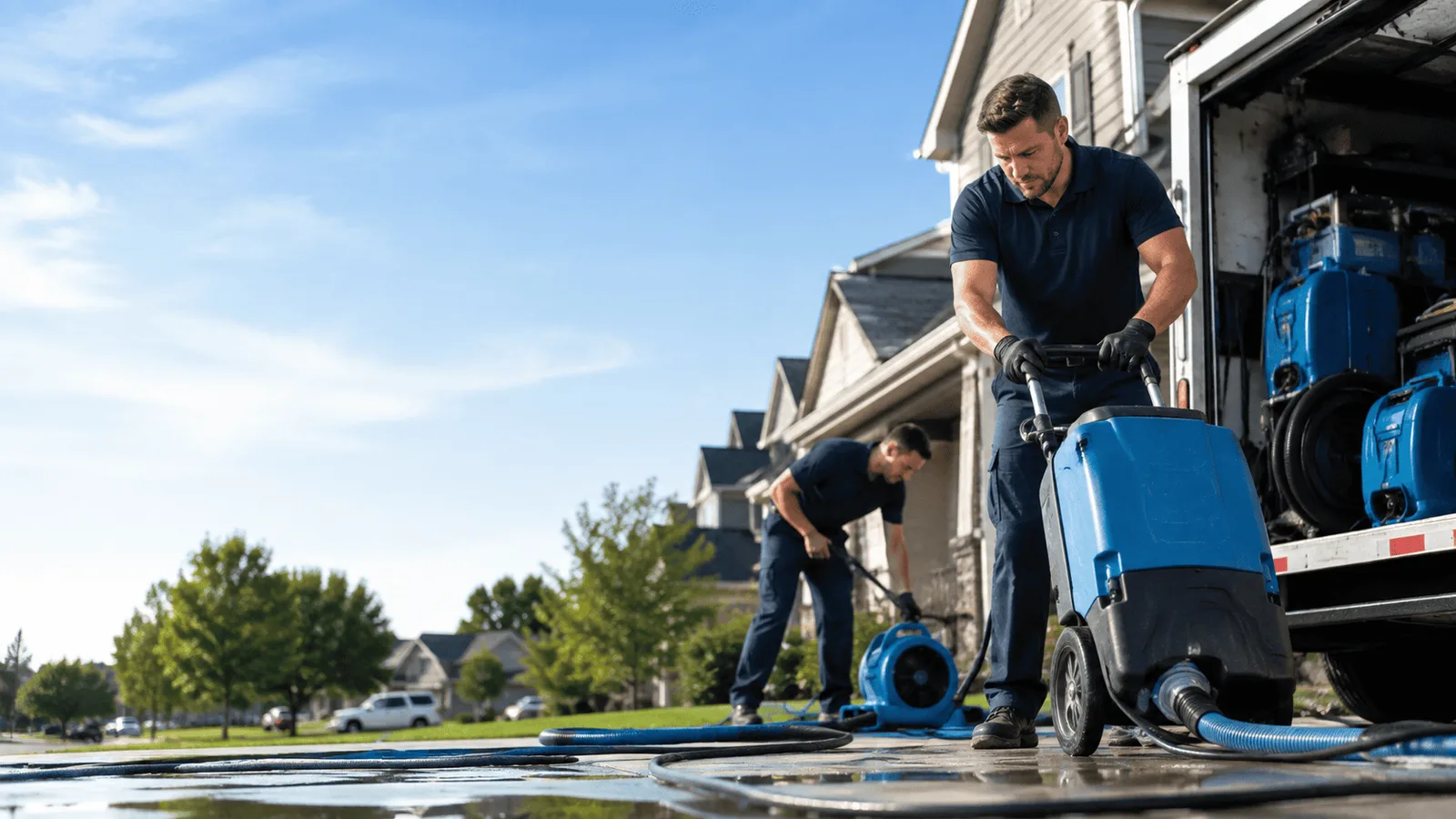 Dehumidification being performed in Saylorsburg, PA